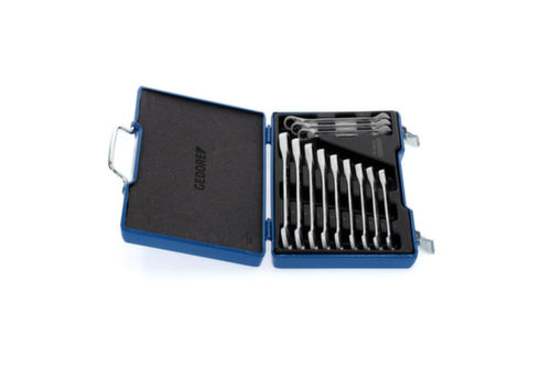 GEDORE 7 R-012 Set steeksleutels met ringratel 12 stuks 8-19 mm