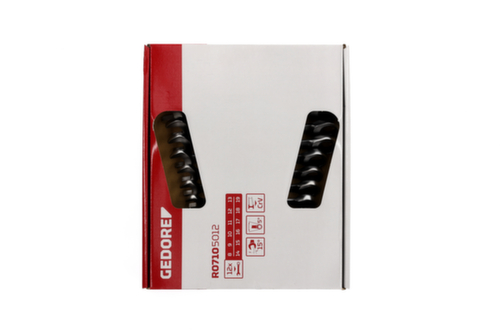 GEDORE R07105012 Combinatie ratel steeksleutelset SW8-19 mm 12 stuks