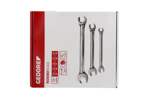GEDORE R05905010 Combinatie ratel steeksleutel 10-19 mm 10 stuks