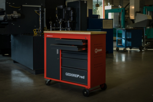 GEDORE R20400006 Werkplaatswagen MECHANIC PLUS + 6 laden 988x431x935 mm