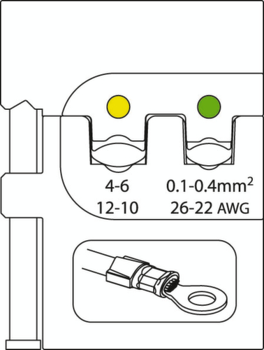 S 8140 E Krimptangset ELEKTRONISCH 4-delig