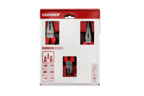 GEDORE R28002003 Tangen set 2K handvat 3 stuks