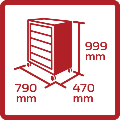 R22071005 Gereedschapsset in gereedschapswagen GEDMaster 272 stuks