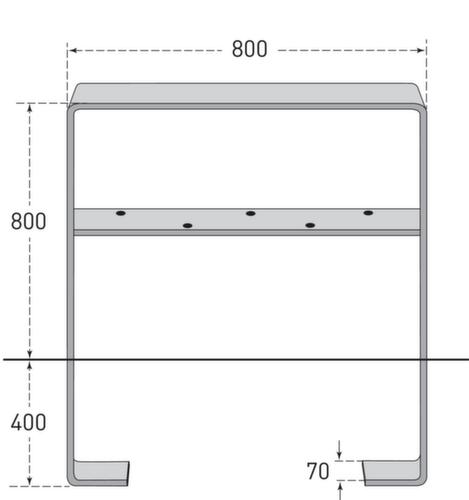 Moravia Fietsbeugel CITY GILA van platstaal
