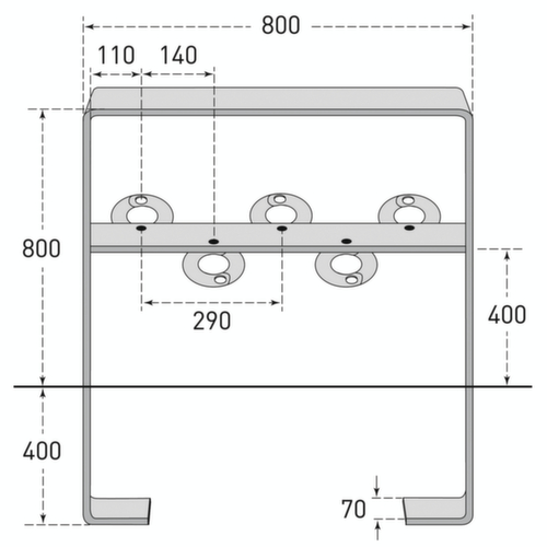 Moravia Fietsbeugel CITY GILA van platstaal