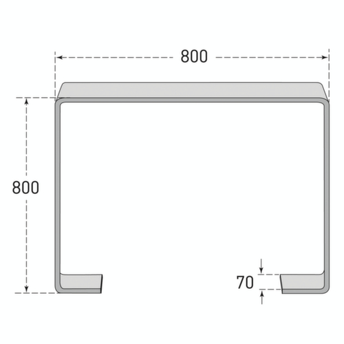 Moravia Fietsbeugel CITY GILA van platstaal