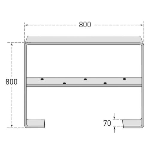Moravia Fietsbeugel CITY GILA van platstaal