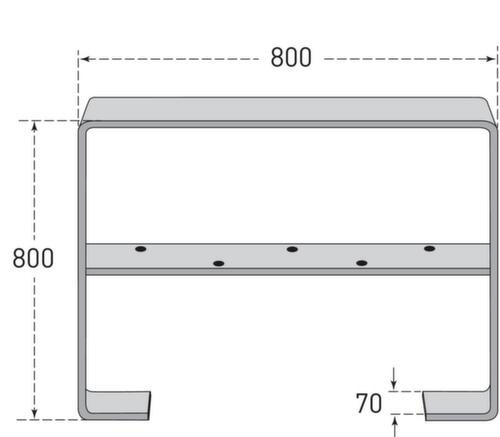Moravia Fietsbeugel CITY GILA van platstaal