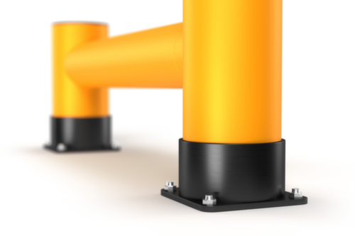 a.m.p.e.r.e. Aanrijdbeveiliging voor stelling Rack Mammut®, hoogte x lengte 400 x 1200 mm