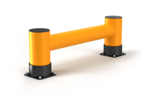 a.m.p.e.r.e. Aanrijdbeveiliging voor stelling Rack Mammut®, hoogte x lengte 400 x 1200 mm