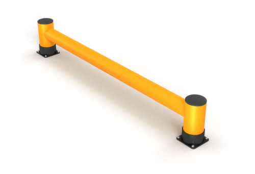 a.m.p.e.r.e. Aanrijdbeveiliging voor stelling Rack Mammut®, hoogte x lengte 400 x 2500 mm