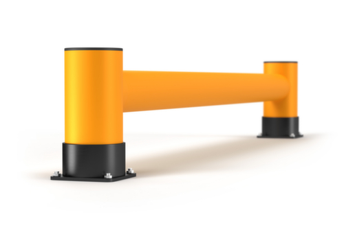 a.m.p.e.r.e. Aanrijdbeveiliging voor stelling Rack Mammut®, hoogte x lengte 400 x 2500 mm