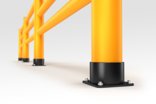 a.m.p.e.r.e. balustradesysteem Rack Mammut®, leuning, lengte 6000 mm