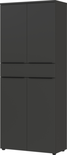 Dossierkast GW-MAILAND 4372, 4 ordnerhoogten, grafiet/grafiet