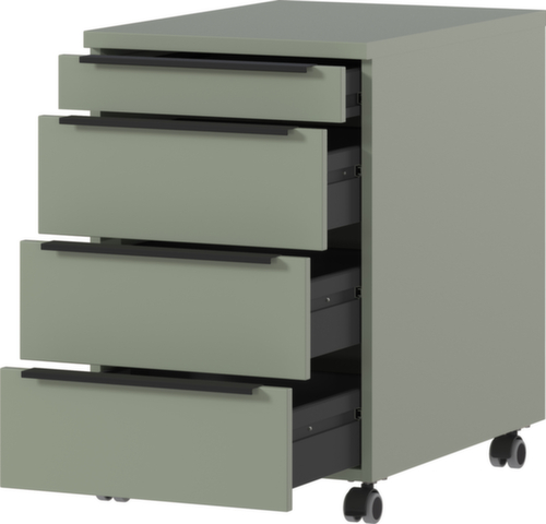 Verrijdbaar ladeblok GW-MAILAND 4377, 3 lade(n), taupe/taupe