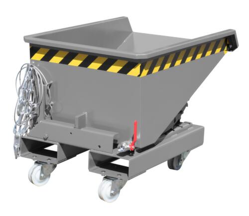 Bauer Lage kiepbak voor spaanders met afrolmechanisme