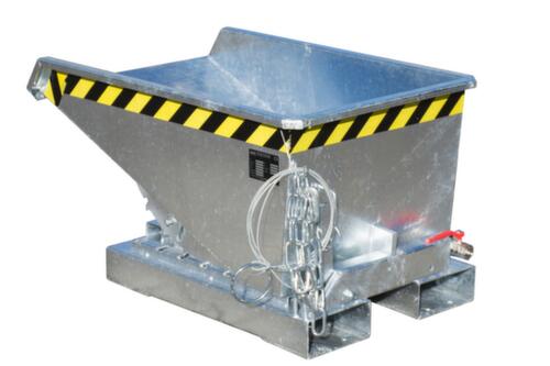 Bauer Lage kiepbak voor spaanders met afrolmechanisme