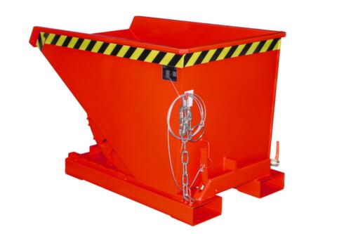 Bauer kiepbak voor spaanders met afrolmechanisme