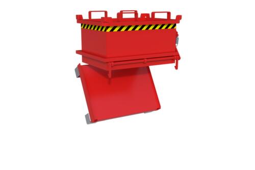 Bauer Mini-bodemklepcontainer MSB 150 in RAL3000 vuurrood