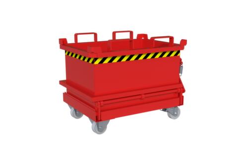 Bauer Mini-bodemklepcontainer MSB 150 in RAL3000 vuurrood