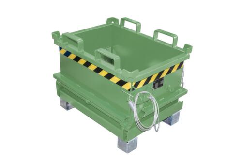 Bauer Mini-bodemklepcontainer MSB 150 in RAL6011 resedagroen