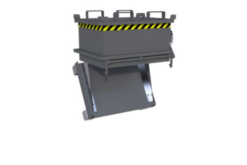 Bauer Mini-bodemklepcontainer MSB 150 in RAL7005 muisgrijs