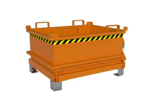 Bauer Mini-bodemklepcontainer MSB 250 in RAL2000 geeloranje