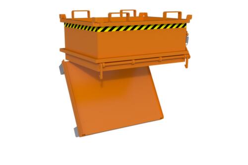 Bauer Mini-bodemklepcontainer MSB 250 in RAL2000 geeloranje