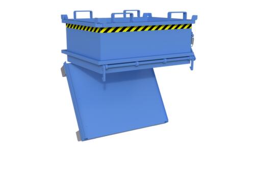 Bauer Mini-bodemklepcontainer MSB 250 in RAL 5012 lichtblauw