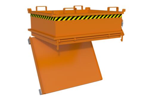 Bauer Mini-bodemklepcontainer MSB 400 in RAL2000 geeloranje