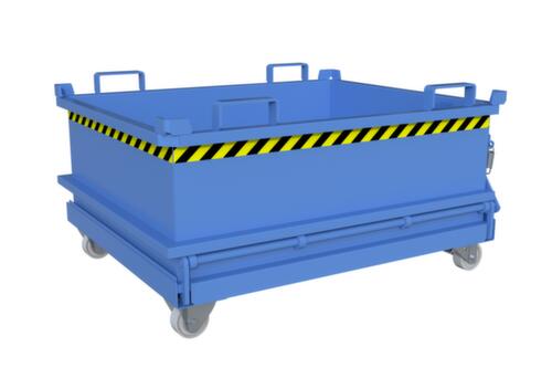 Bauer Mini-bodemklepcontainer MSB 400 in RAL 5012 lichtblauw