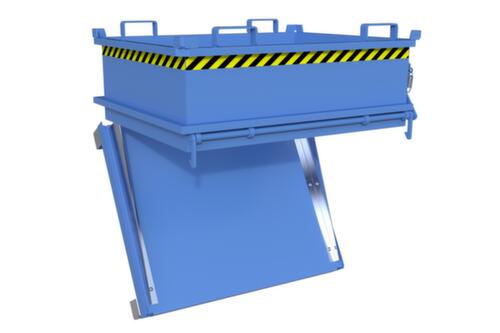 Bauer Mini-bodemklepcontainer MSB 400 in RAL 5012 lichtblauw