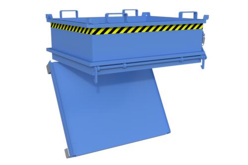 Bauer Mini-bodemklepcontainer MSB 400 in RAL 5012 lichtblauw