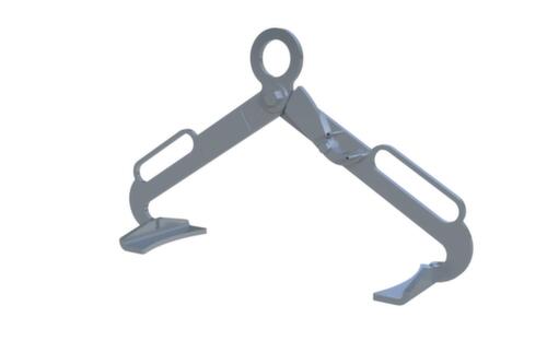 Bauer vatentang LGZ 60 voor vaten van 60 liter voor stalen spongat- en dekselvaten en kunststof dekselvaten, opname staand