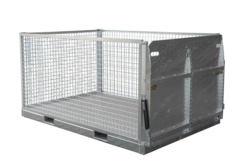 Bauer materiaal-transportpallet met oprijplaat, lengte x breedte 2145 mm x 1500 mm