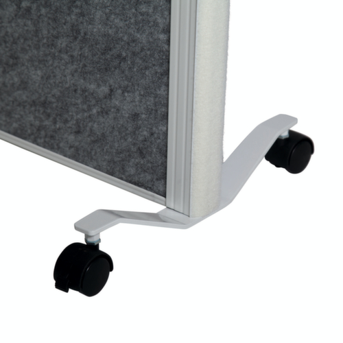 MAUL Bord voor scheidingswand MAULconnecto, hoogte x breedte 1800 x 1000 mm, wand lichtgrijs/donkergrijs