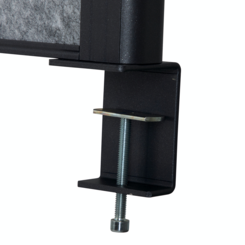 MAUL Tafelscheidingswand MAULconnecto, hoogte x breedte 515 x 1200 mm, wand donkergrijs