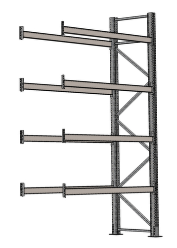 SCHULTE Palletstelling voor 10 pallets, 1950 mm breed, 5 opslagniveaus