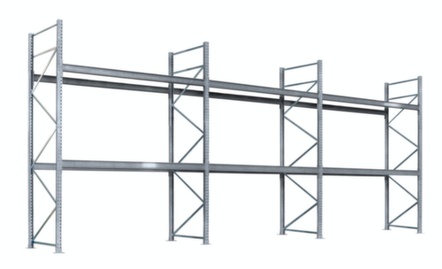 SCHULTE Palletstelling voor 36 pallets, 8590 mm breed, 4 opslagniveaus