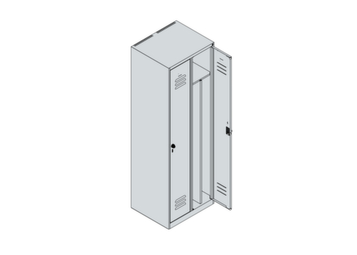C+P Locker Classic Plus voor scheiding van kleding, vakbreedte 300 mm