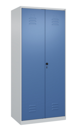 C+P Locker met zitbank Classic Plus voor scheiding van kleding, vakbreedte 400 mm