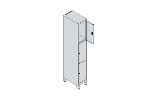 C+P Lockersysteem Classic Plus, 3 vakken