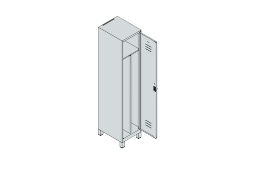 C+P Locker Classic Plus voor scheiding van kleding, vakbreedte 400 mm