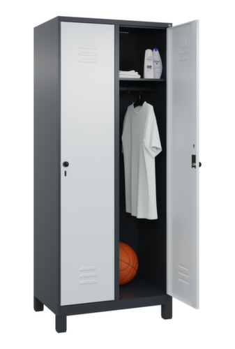 C+P locker Classic Plus met 2 vakken, vakbreedte 400 mm