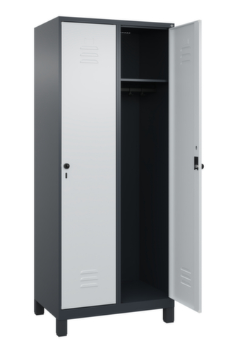 C+P locker Classic Plus met 2 vakken, vakbreedte 400 mm