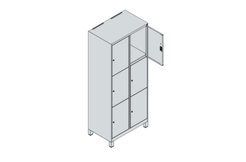 C+P Lockersysteem Classic Plus, 6 vakken