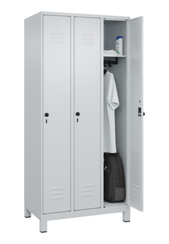 C+P locker Classic Plus met 3 vakken, vakbreedte 300 mm