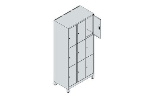 C+P Lockersysteem Classic Plus, 9 vakken