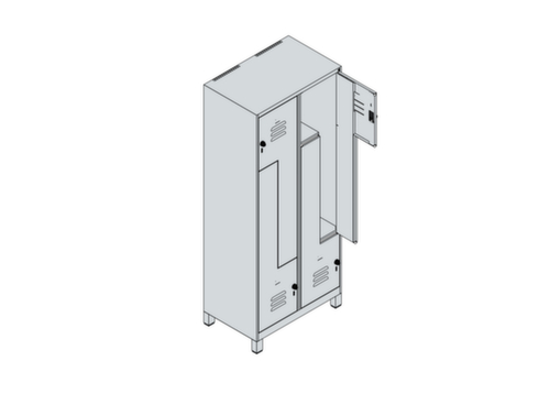 C+P Z-locker Classic Plus, vakbreedte 200/400 mm