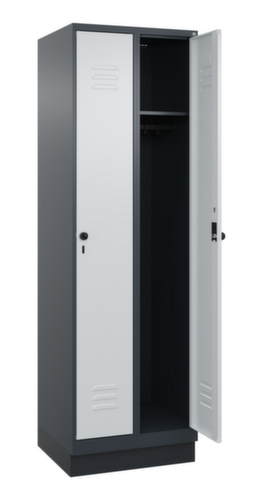 C+P locker Classic Plus met 2 vakken, vakbreedte 300 mm